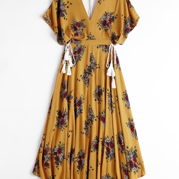 NWOT Floral Boho Zaful Dress - Picture 2 of 6